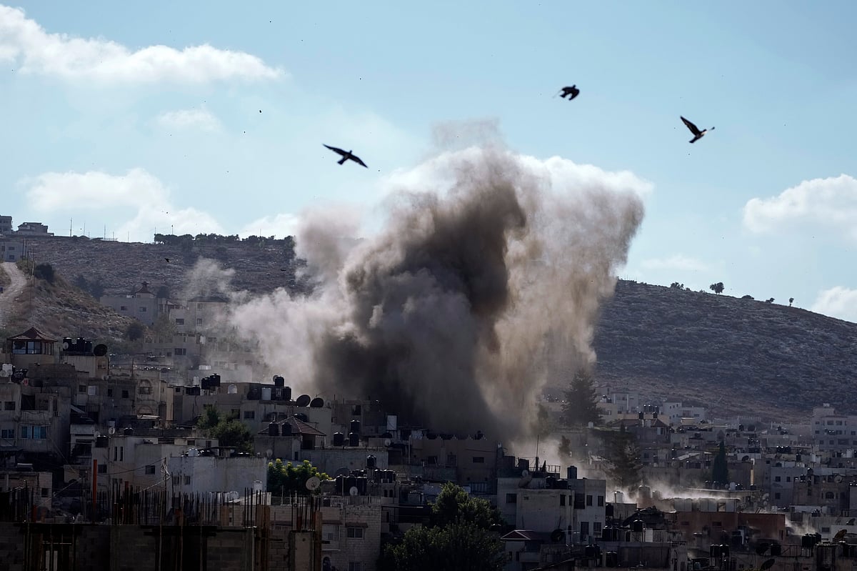 Explosion in West Bank during Israeli operations |  - AP
